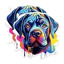 (2 Pack) Cane Corso Dog Breed Dog Breed Stickers - 5 Inches On Longest Side - Choose from Over 100 Dog Breeds - for Cars, Trucks, Skateboards, Laptops - Made in USA - BMCS1810