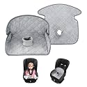 2 Pack Car Seat Protector for Child, Waterproof Toddler Seat Pee Pad for Strollers and Car Seats,4-Tier Leak-Proof,Non-Slip (Grey)