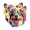 (2 Pack) Cardigan Welsh Corgi Dog Breed Stickers - 5 Inches On Longest Side - Choose from Over 100 Dog Breeds - for Cars, Trucks, Skateboards, Laptops - Made in USA - BMCS1816