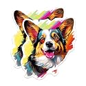 (2 Pack) Cardigan Welsh Corgi Dog Breed Stickers - 5 Inches On Longest Side - Choose from Over 100 Dog Breeds - for Cars, Trucks, Skateboards, Laptops - Made in USA - BMCS1814