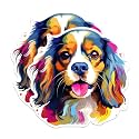 (2 Pack) Cavalier King Charles Spaniel Dog Breed Stickers - 5 Inches On Longest Side - Choose from Over 100 Dog Breeds - for Cars, Trucks, Skateboards, Laptops - Made in USA - BMCS1818