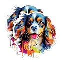 (2 Pack) Cavalier King Charles Spaniel Dog Breed Stickers - 5 Inches On Longest Side - Choose from Over 100 Dog Breeds - for Cars, Trucks, Skateboards, Laptops - Made in USA - BMCS1820