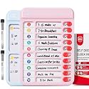 2 Pack Chore Chart for Kids Multiple Kids, Magnetic Checklist Board Slider