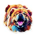 (2 Pack) Chow Chow Dog Breed Stickers - 5 Inches On Longest Side - Choose from Over 100 Dog Breeds - for Cars, Trucks, Skateboards, Laptops - Made in USA - BMCS1830