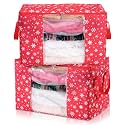 2 Pack Christmas Snowflake Blanket Storage Bag