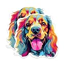 (2 Pack) Cocker Spaniel Dog Breed Stickers - 5 Inches On Longest Side - Choose from Over 100 Dog Breeds - for Cars, Trucks, Skateboards, Laptops - Made in USA - BMCS1833