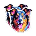 (2 Pack) Collie Dog Breed Stickers - 5 Inches On Longest Side - Choose from Over 100 Dog Breeds - for Cars, Trucks, Skateboards, Laptops - Made in USA - BMCS1838