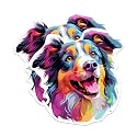 (2 Pack) Collie Dog Breed Stickers - 5 Inches On Longest Side - Choose from Over 100 Dog Breeds - for Cars, Trucks, Skateboards, Laptops - Made in USA - BMCS1837