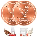 2 Pack Copper Disk for Chicken Water Bowl Dispenser, 0.6mm Thick