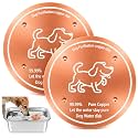 2 Pack Copper Disk for Dog Water Bowl Dispenser, 0.6mm Thick