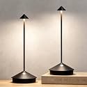 2-Pack Cordless Rechargeable Table Lamps (Black Classic)