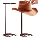 2 Pack Cowboy Hat Rack Stand Halloween Hat Display, Stylish
