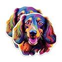 (2 Pack) Dachshund Dog Breed Stickers - 5 Inches On Longest Side - Choose from Over 100 Dog Breeds - for Cars, Trucks, Skateboards, Laptops - Made in USA - BMCS1839