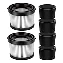 2 Pack DCV5011H HEPA Filters for DEWALT DCV501HB Cordless Handheld Vacuum, Foam Filter & HEPA Filter for DCV5011H DEWALT 20V Vacuum, with 4 Foam Sleeve Filters