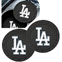 2‑Pack Dodgers Car Cup Holder Mats, Suitable for Car Interior Cup Coasters
