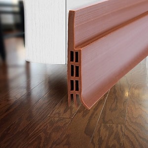 door draft stopper for exterior or interior doors dbs001 door weather stripping with 1mm thick strong adhesive waterproof soundproof door bottom seal brown