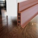 Door Draft Stopper for Exterior or Interior Doors, DBS001 Door Weather Stripping with 1mm Thick Strong Adhesive Waterproof Soundproof Door Bottom Seal (Brown)