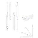 2 Pack Electrical Outlet Extender Stick–180° Rotating, 22"–34" Adjustable