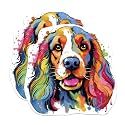 (2 Pack) English Cocker Spaniel Dog Breed Stickers - 5 Inches On Longest Side - Choose from Over 100 Dog Breeds - for Cars, Trucks, Skateboards, Laptops - Made in USA - BMCS1852