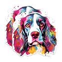(2 Pack) English Springer Spaniel Dog Breed Stickers - 5 Inches On Longest Side - Choose from Over 100 Dog Breeds - for Cars, Trucks, Skateboards, Laptops - Made in USA - BMCS1853