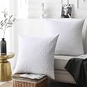 2 Pack Euro Sham Covers Euro sham 26x26 Euro Sham White 26 x 26 inches (White)