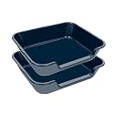 2 Pack Extra Large Dog Litter Box Pan Tray (ABS Material), Low Entry Jumbo Senior Litter Boxes for Multiple Kitten Big Cats, Pet Safe Indoor Dog Potty (Dark Blue, 24" L x 21" W)