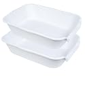 2 Pack Extra Large Dog Litter Box Pan Tray (ABS Material), Low Entry Jumbo Senior Litter Boxes for Multiple Kitten Big Cats, Pet Safe Indoor Dog Potty (White, 20" L x 15" W)
