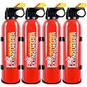4 Pack Fire Extinguishers with Mount for Home Car Kitchen Boat