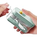 2 Pack Floss Pick Dispenser,Automatic Floss Picks Organizer Refillable Floss Dispenser with 10 Floss Picks (Green-B)