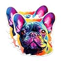 (2 Pack) French Bulldog Dog Breed Stickers - 5 Inches On Longest Side - Choose from Over 100 Dog Breeds - for Cars, Trucks, Skateboards, Laptops - Made in USA - BMCS1859