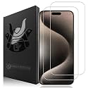 2 Pack Glass Screen Protector for iPhone 15 Plus and 15 Pro Max