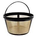 2-Pack Gold Reusable 8-12 Cup Coffee Filter for Mr. Coffee & BLACK+DECKER