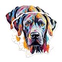 (2 Pack) Great Dane Dog Breed Stickers - 5 Inches On Longest Side - Choose from Over 100 Dog Breeds - for Cars, Trucks, Skateboards, Laptops - Made in USA - BMCS1867