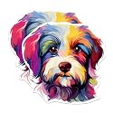 (2 Pack) Havanese Dog Breed Stickers - 5 Inches On Longest Side - Choose from Over 100 Dog Breeds - for Cars, Trucks, Skateboards, Laptops - Made in USA - BMCS1873