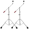 2 Pack Heavy Duty Boom/Straight 2-in-1 Convertible Cymbal Stand