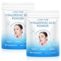 2 Pack Hyaluronic Acid Powder for Skin – High Molecular Weight, Deeply Hydrating, Cosmetic Grade Water-Soluble Powder, Vegan, Gluten-Free, Ideal for DIY Serums & Creams, 7.6oz