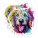(2 Pack) Irish Wolfhound Dog Breed Stickers - 5 Inches On Longest Side - Choose from Over 100 Dog Breeds - for Cars, Trucks, Skateboards, Laptops - Made in USA - BMCS1881