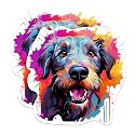 (2 Pack) Irish Wolfhound Dog Breed Stickers - 5 Inches On Longest Side - Choose from Over 100 Dog Breeds - for Cars, Trucks, Skateboards, Laptops - Made in USA - BMCS1880