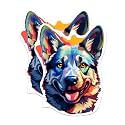 (2 Pack) Italian Norwegian Elkhound Dog Breed Stickers - 5 Inches On Longest Side - Choose from Over 100 Dog Breeds - for Cars, Trucks, Skateboards, Laptops - Made in USA - BMCS1887