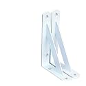 2 Pack L6 x H 4" White Heavy Duty Shelf Brackets with Screws Metal Shelf Brackets Shelf Support Angle Brackets for Shelves L Brackets Heavy Duty Floating Shelf