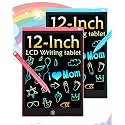 2 Pack LCD Writing Tablet, 12 inch Colorful Toddler Drawing Pad Doodle Board, Erasable Educational Toy Christmas Birthday Gift for 3 4 5 6 7 Year Old