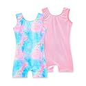 2 Pack Leotard for Girls Gymnastics Sparkly Sleeveless Unitards