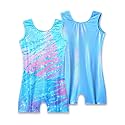 2 Pack Leotard for Girls Gymnastics Sparkly Sleeveless Unitards