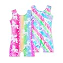 2 Pack Leotard for Girls Gymnastics Sparkly Sleeveless Unitards