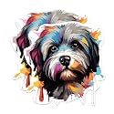 (2 Pack) Lhasa Apso Dog Breed Stickers - 5 Inches On Longest Side - Choose from Over 100 Dog Breeds - for Cars, Trucks, Skateboards, Laptops - Made in USA - BMCS1894