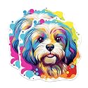 (2 Pack) Lhasa Apso Dog Breed Stickers - 5 Inches On Longest Side - Choose from Over 100 Dog Breeds - for Cars, Trucks, Skateboards, Laptops - Made in USA - BMCS1896