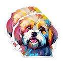 (2 Pack) Lhasa Apso Dog Breed Stickers - 5 Inches On Longest Side - Choose from Over 100 Dog Breeds - for Cars, Trucks, Skateboards, Laptops - Made in USA - BMCS1895