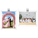 2 Pack Magnetic Car Visor Photo Holder – Personalized Acrylic Clip for Family, Pets, Travel Pictures – Easy Snap-On Car Accessory for Sun Visor (2 Pack, 3.5''x4.4'')