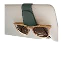 Magnetic Leather Car Sunglass Holder, Visor Sunglasses Holder Clip, 2 Pack