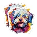 (2 Pack) Maltese Dog Breed Stickers - 5 Inches On Longest Side - Choose from Over 100 Dog Breeds - for Cars, Trucks, Skateboards, Laptops - Made in USA - BMCS1897